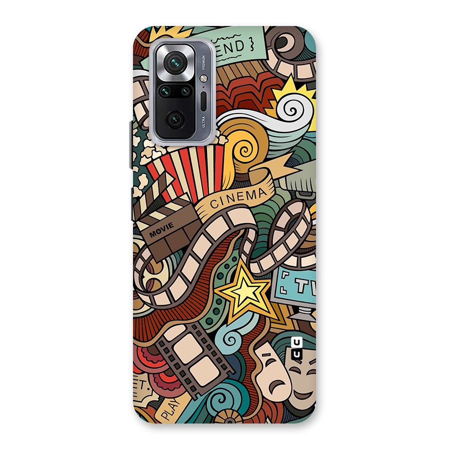 Retro Doodle Art Back Case for Redmi Note 10 Pro