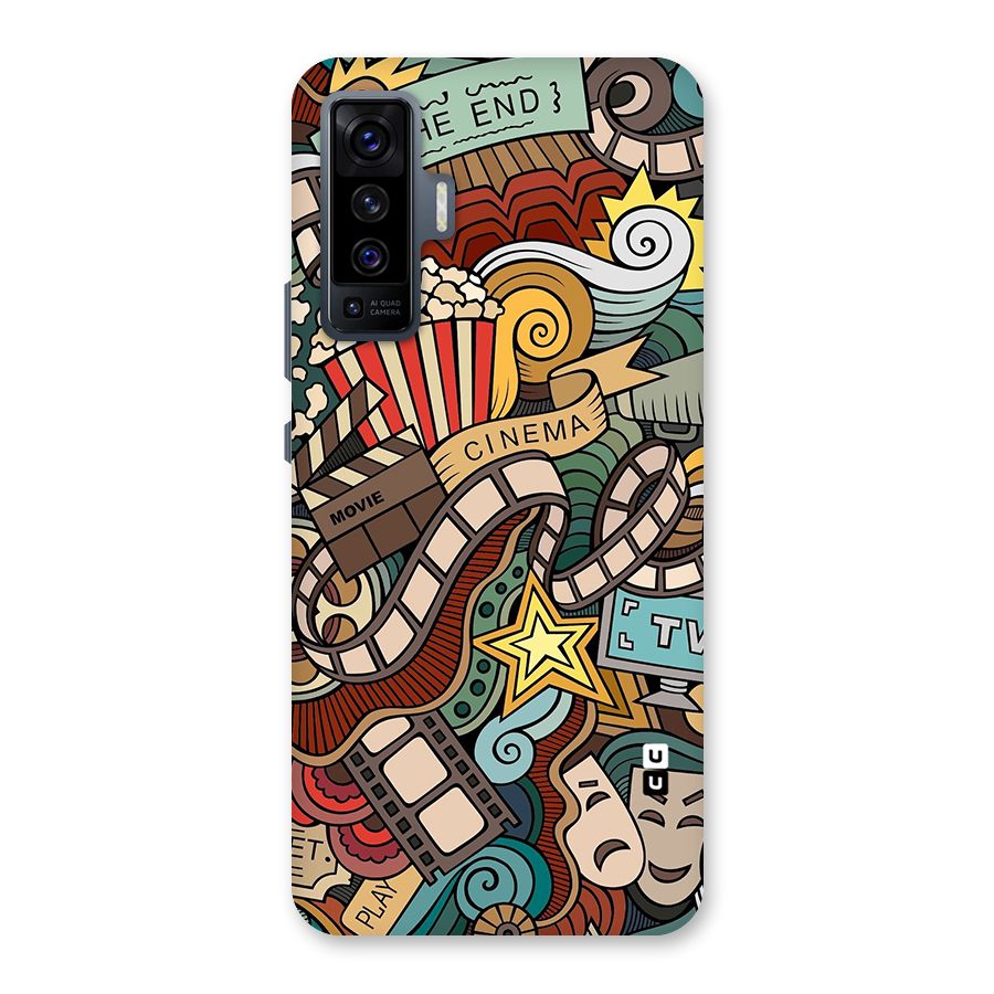 Retro Doodle Art Back Case for Vivo X50