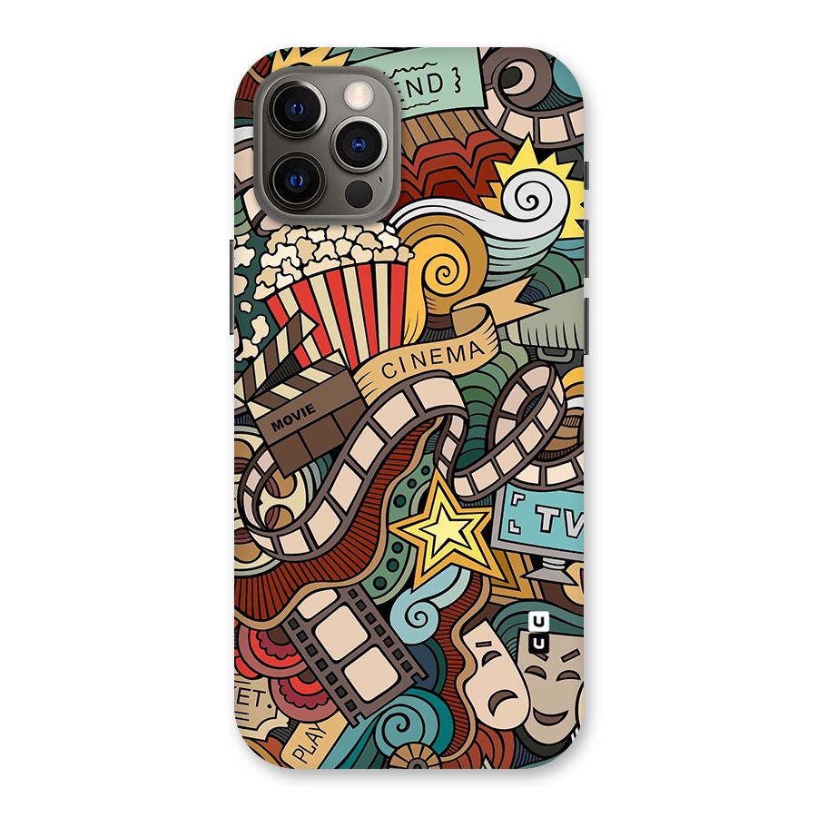 Retro Doodle Art Back Case for iPhone 12 Pro