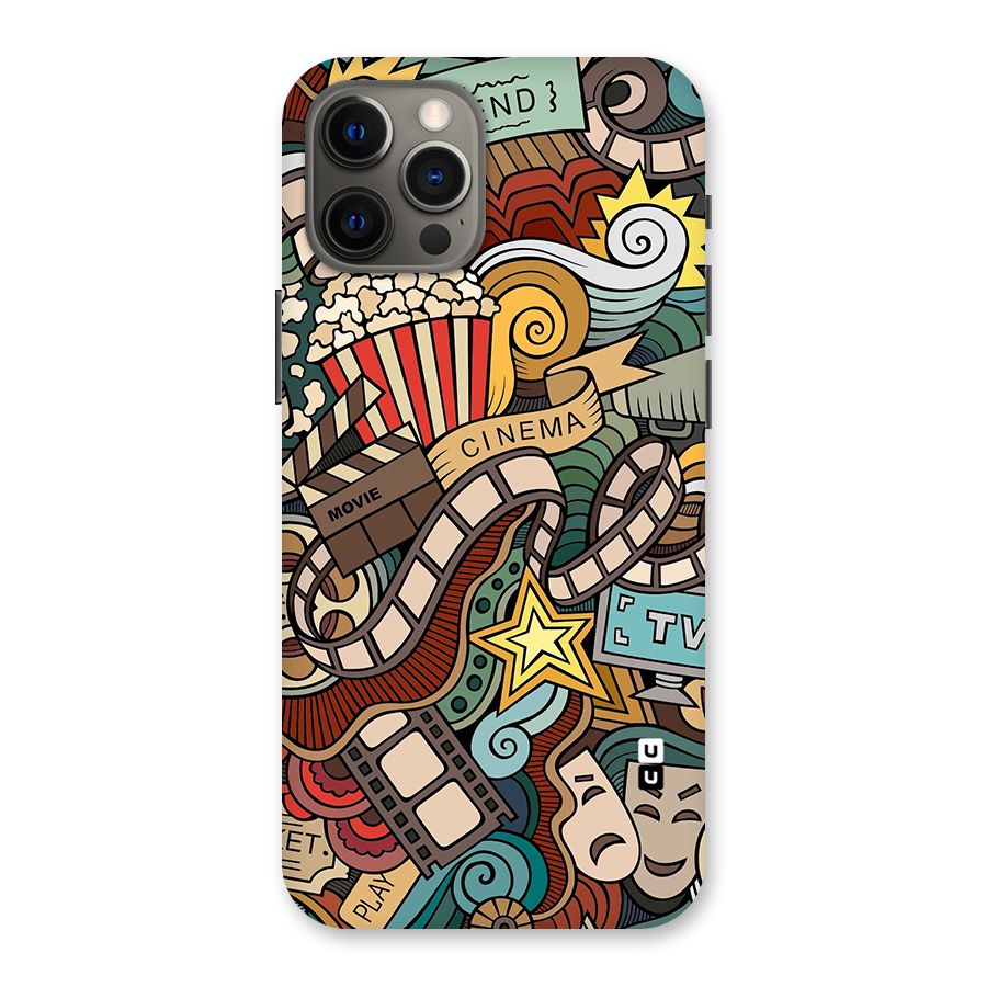 Retro Doodle Art Back Case for iPhone 12 Pro Max