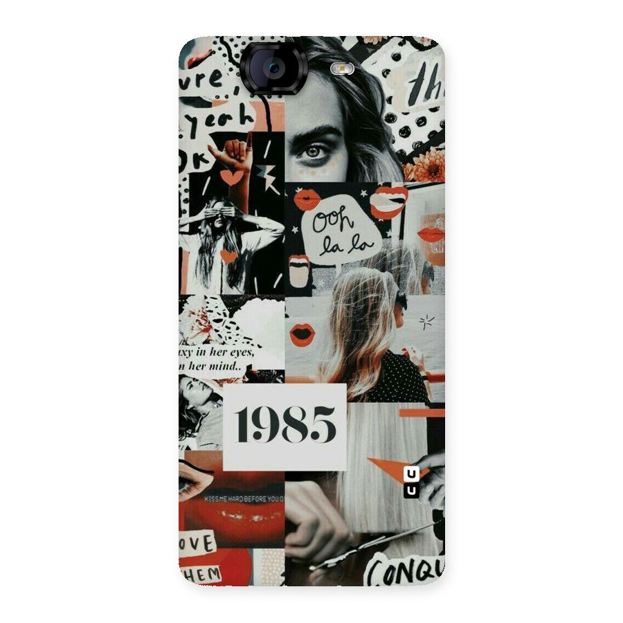 Retro Pattern Back Case for Canvas Knight A350