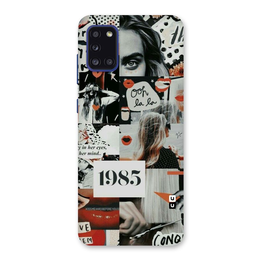 Retro Pattern Back Case for Galaxy A31