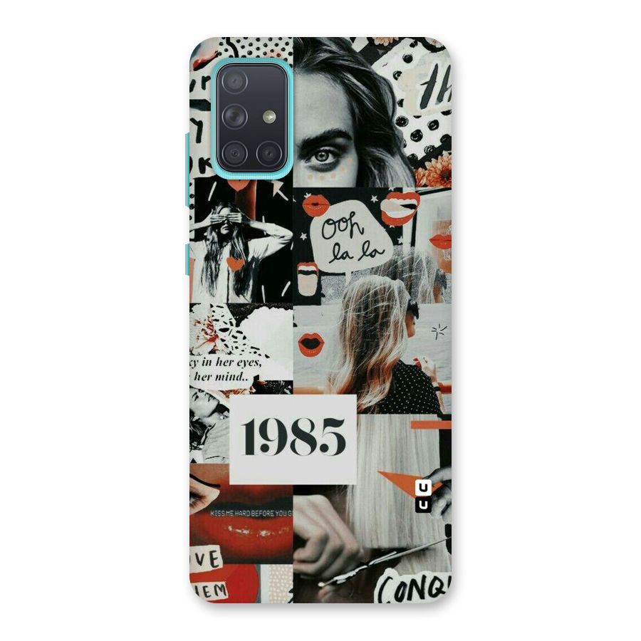 Retro Pattern Back Case for Galaxy A71