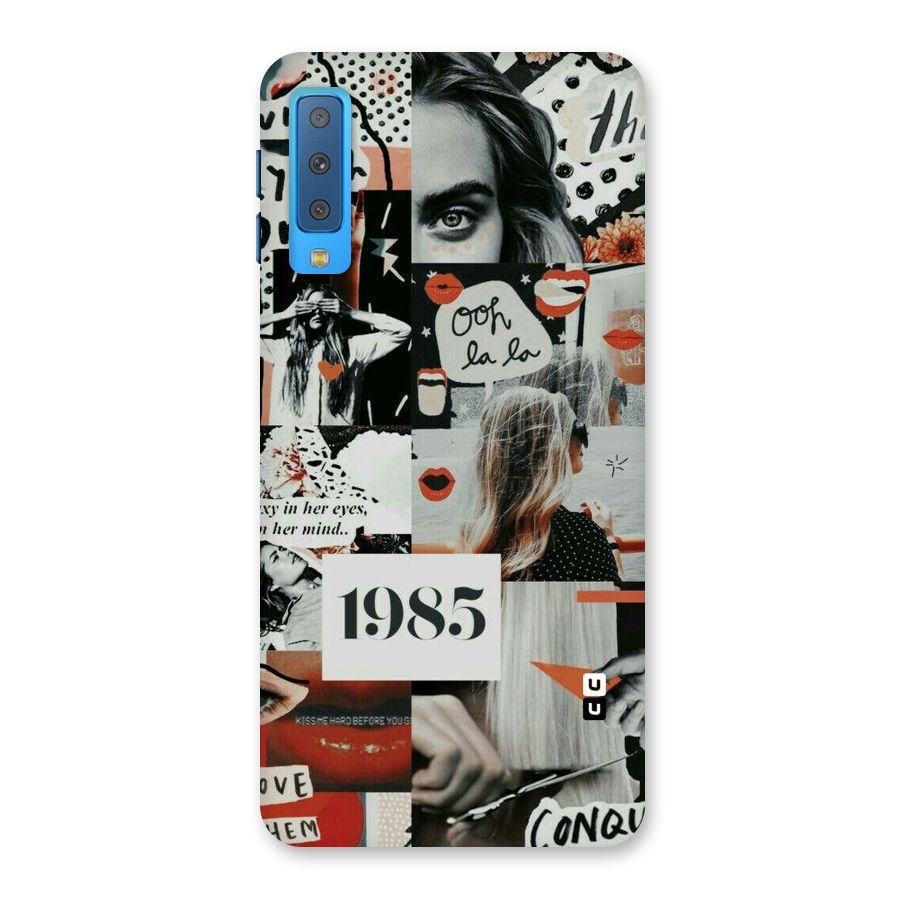 Retro Pattern Back Case for Galaxy A7 (2018)