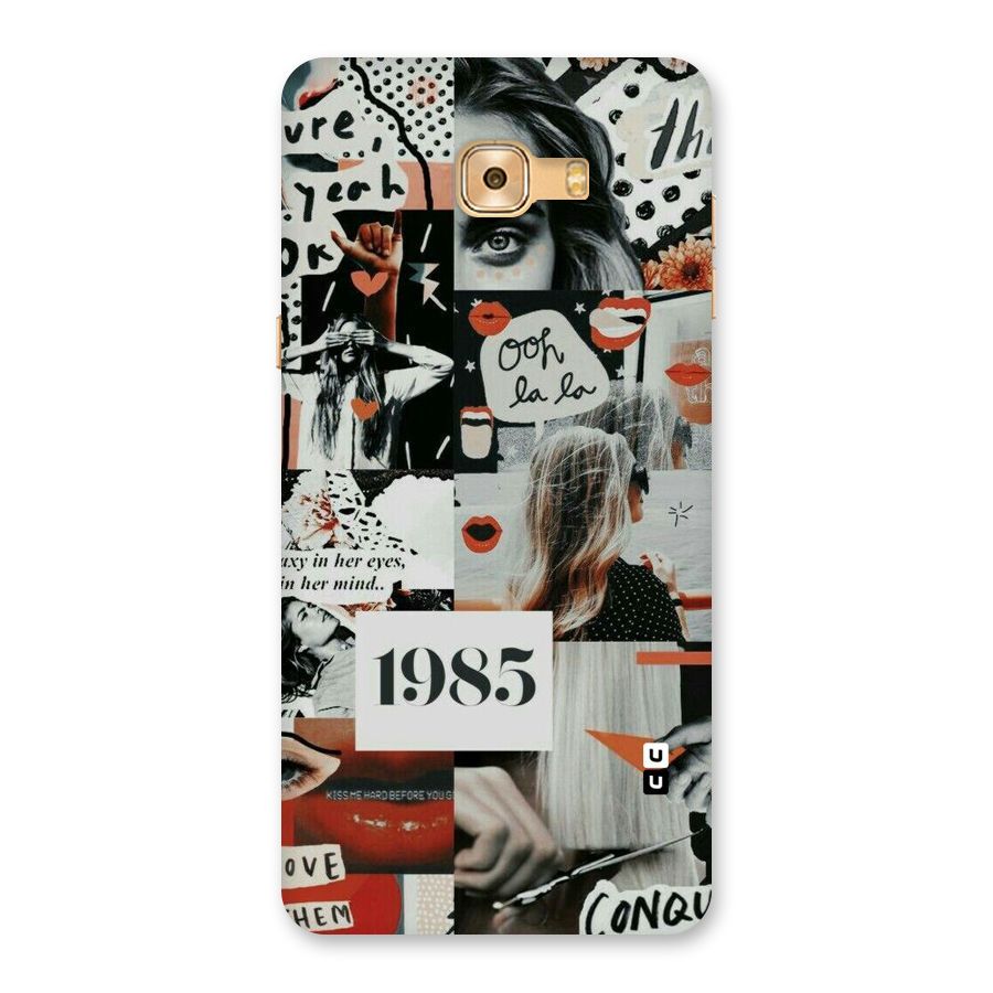 Retro Pattern Back Case for Galaxy C9 Pro