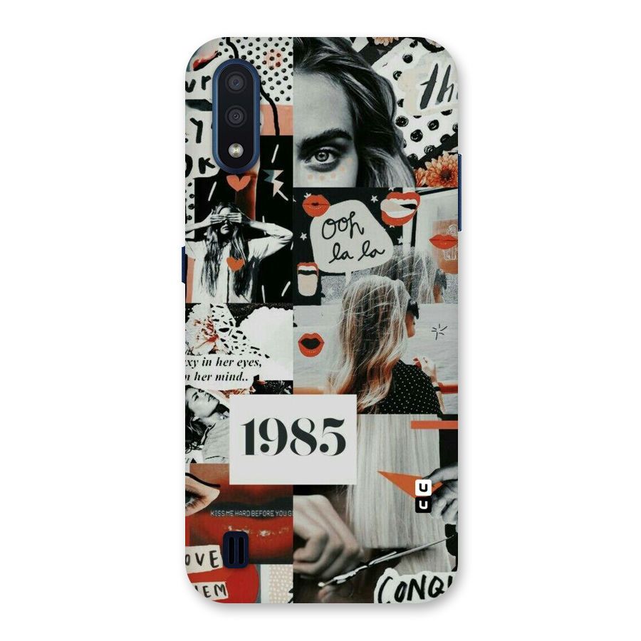 Retro Pattern Back Case for Galaxy M01
