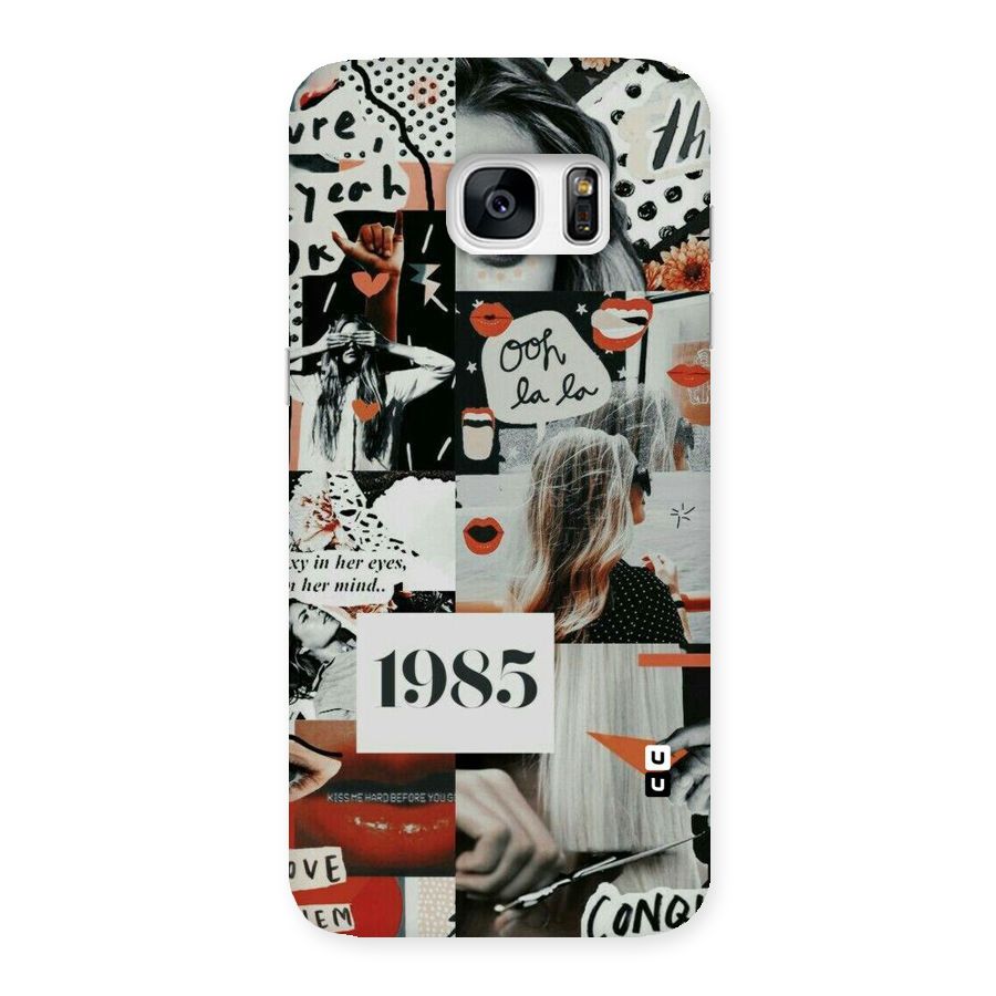 Retro Pattern Back Case for Galaxy S7 Edge