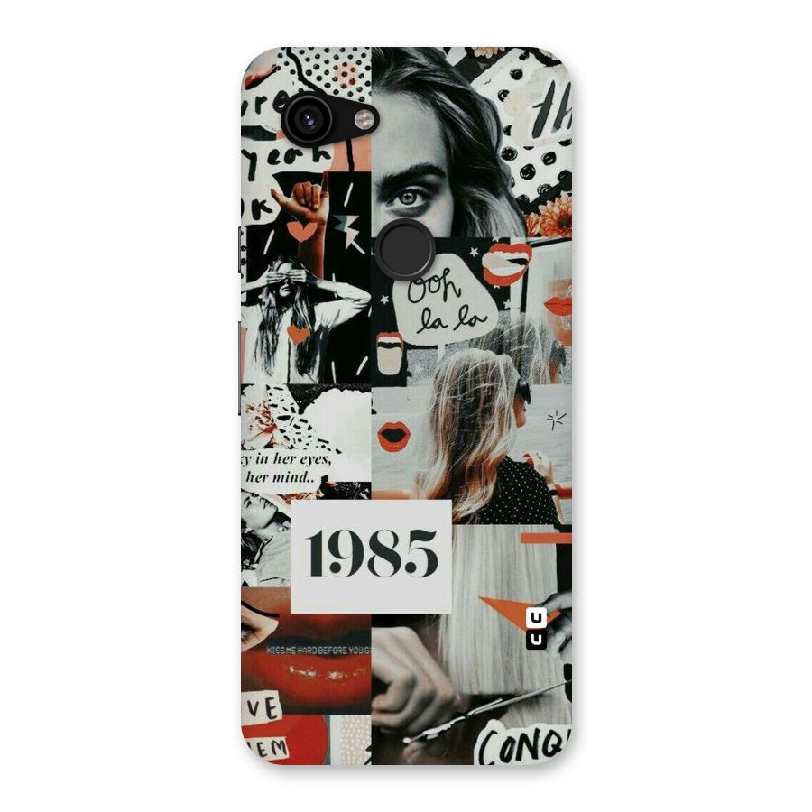 Retro Pattern Back Case for Google Pixel 3a