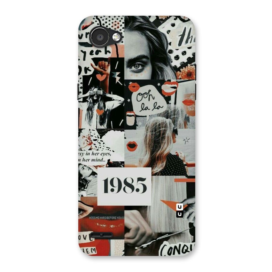 Retro Pattern Back Case for LG Q6