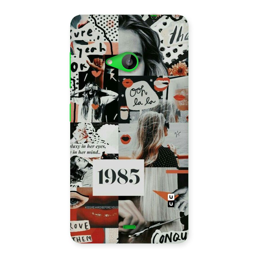 Retro Pattern Back Case for Lumia 535