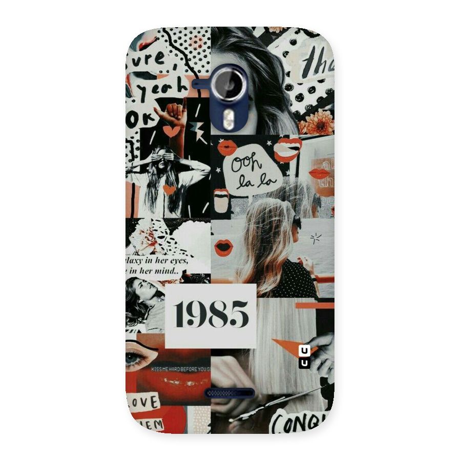 Retro Pattern Back Case for Micromax Canvas Magnus A117