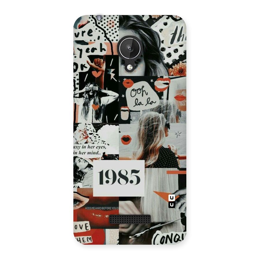 Retro Pattern Back Case for Micromax Canvas Spark Q380