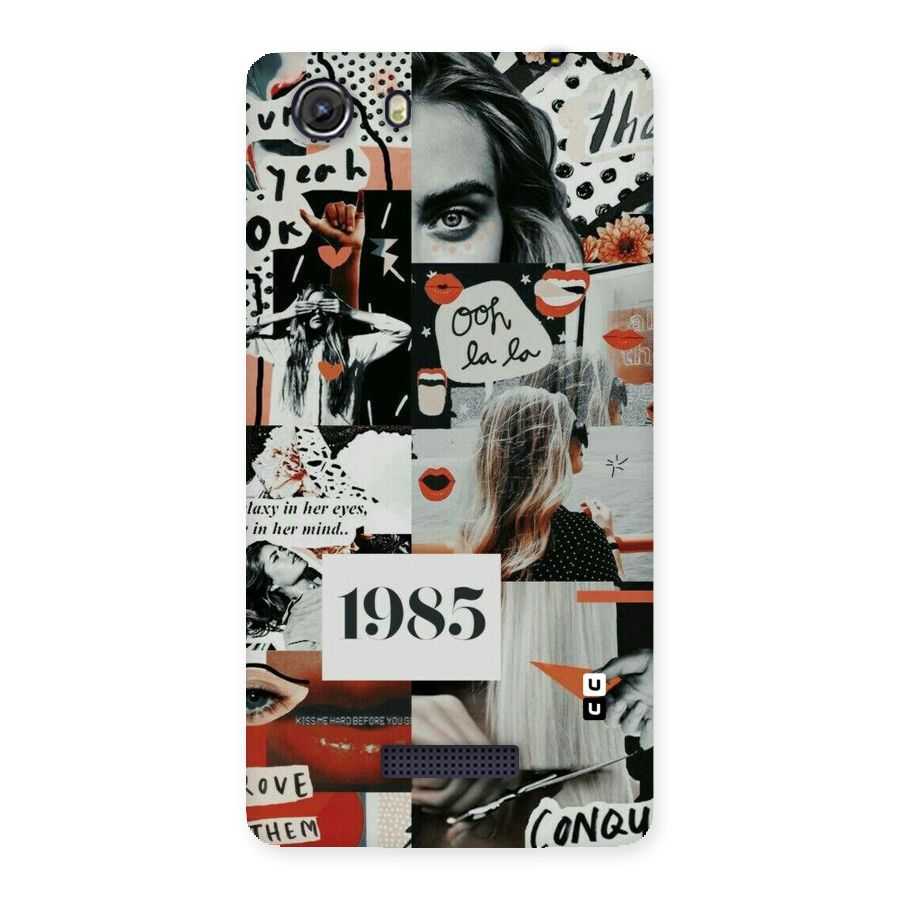 Retro Pattern Back Case for Micromax Unite 3