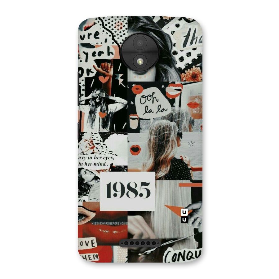 Retro Pattern Back Case for Moto C
