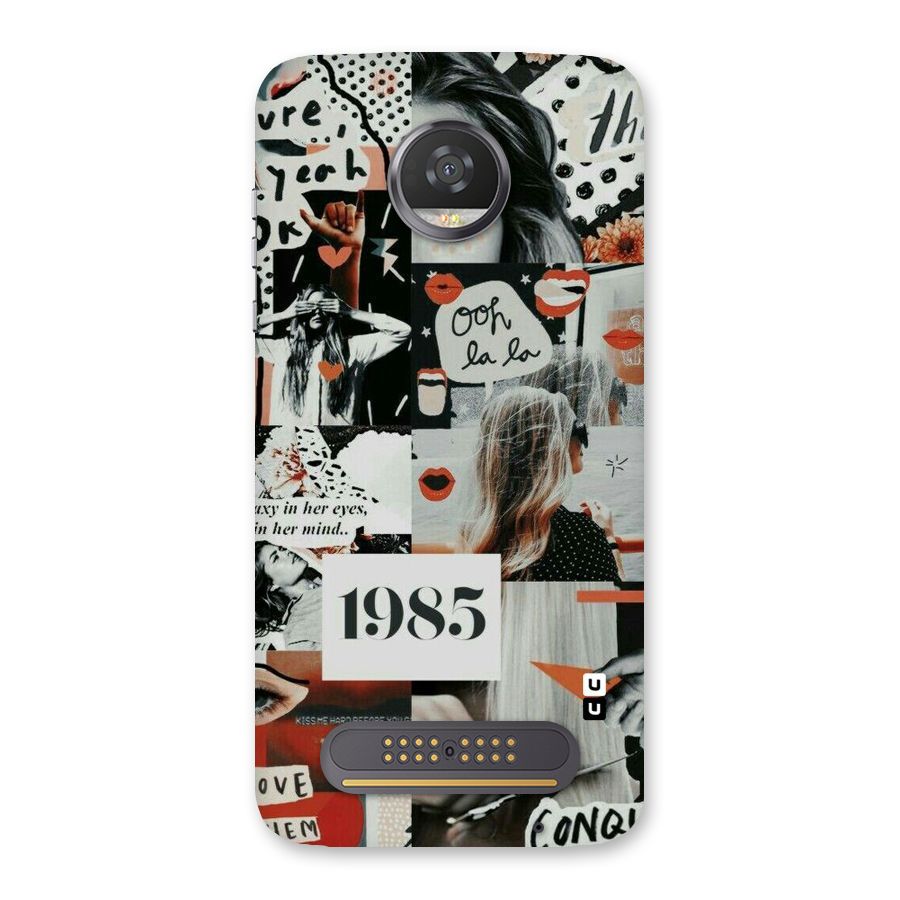 Retro Pattern Back Case for Moto Z2 Play
