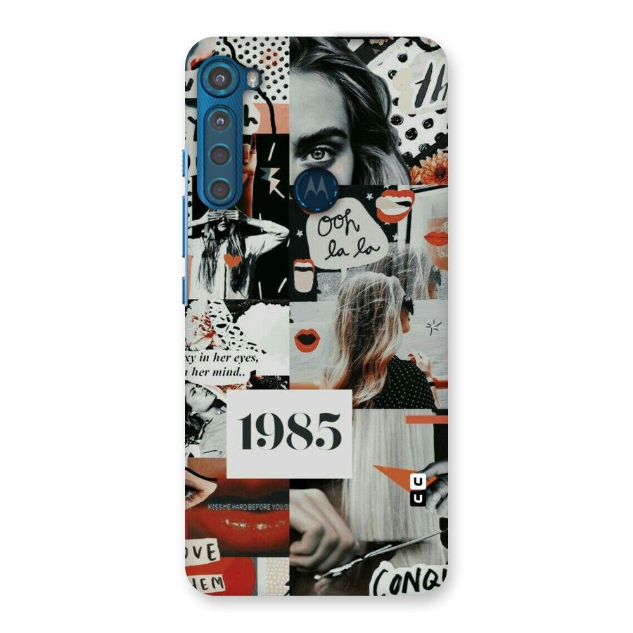 Retro Pattern Back Case for Motorola One Fusion Plus