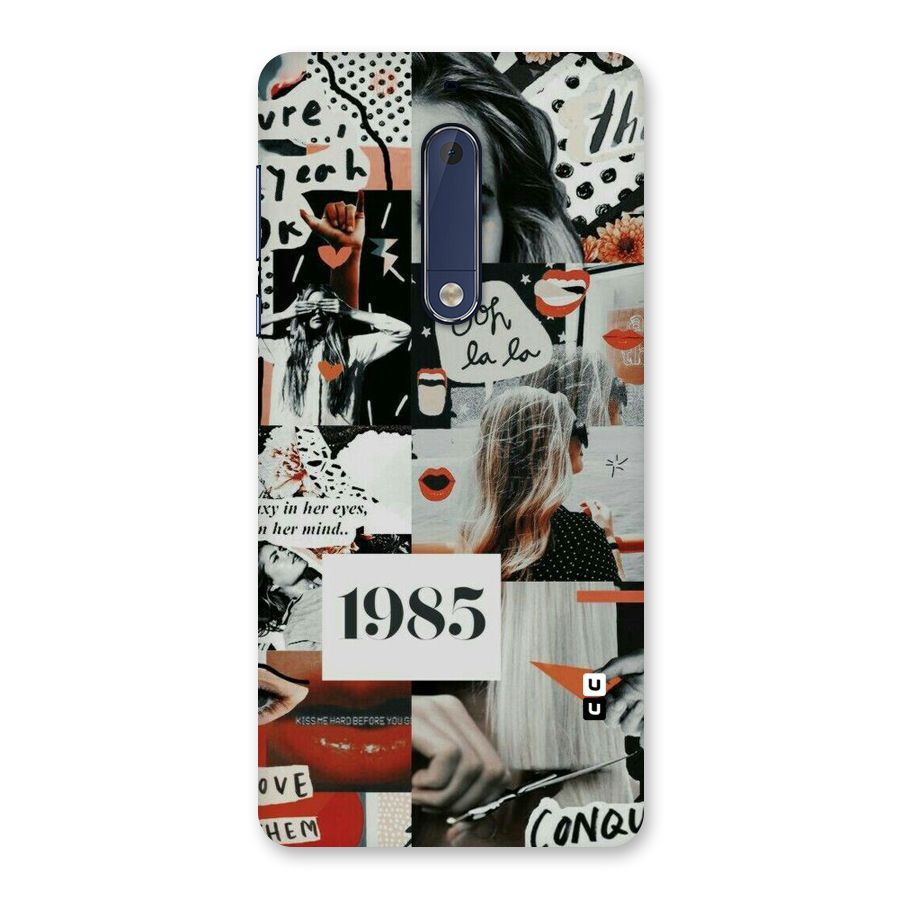 Retro Pattern Back Case for Nokia 5