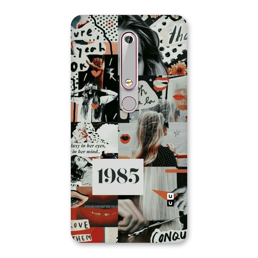 Retro Pattern Back Case for Nokia 6.1