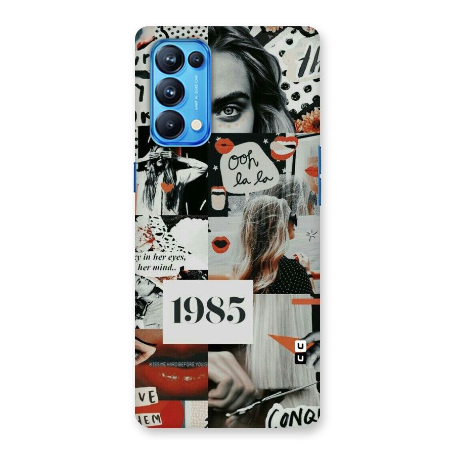 Retro Pattern Back Case for Oppo Reno5 Pro 5G