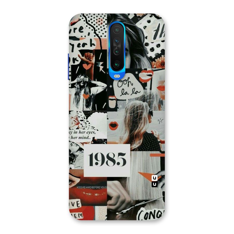 Retro Pattern Back Case for Poco X2