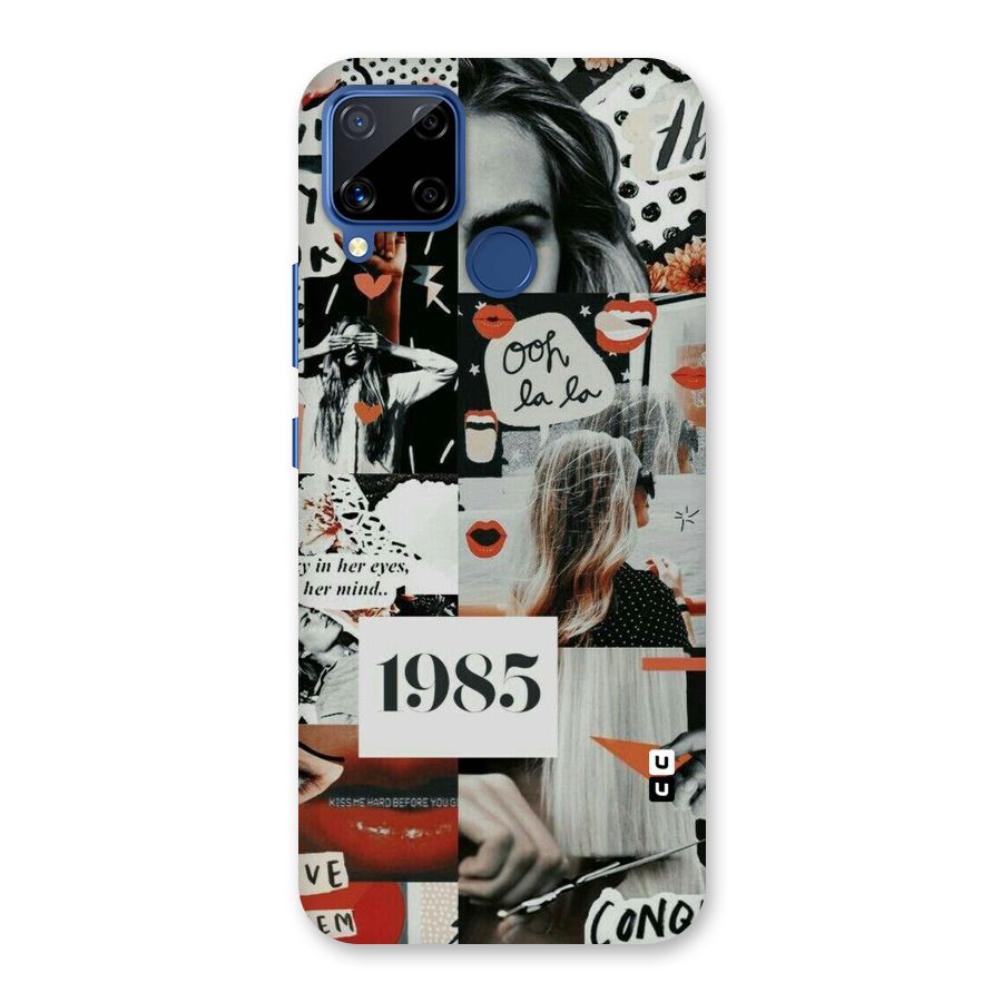 Retro Pattern Back Case for Realme C12