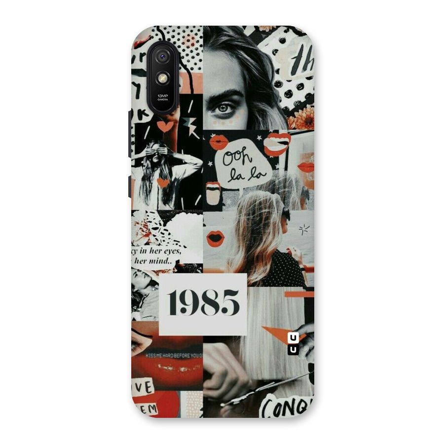 Retro Pattern Back Case for Redmi 9A