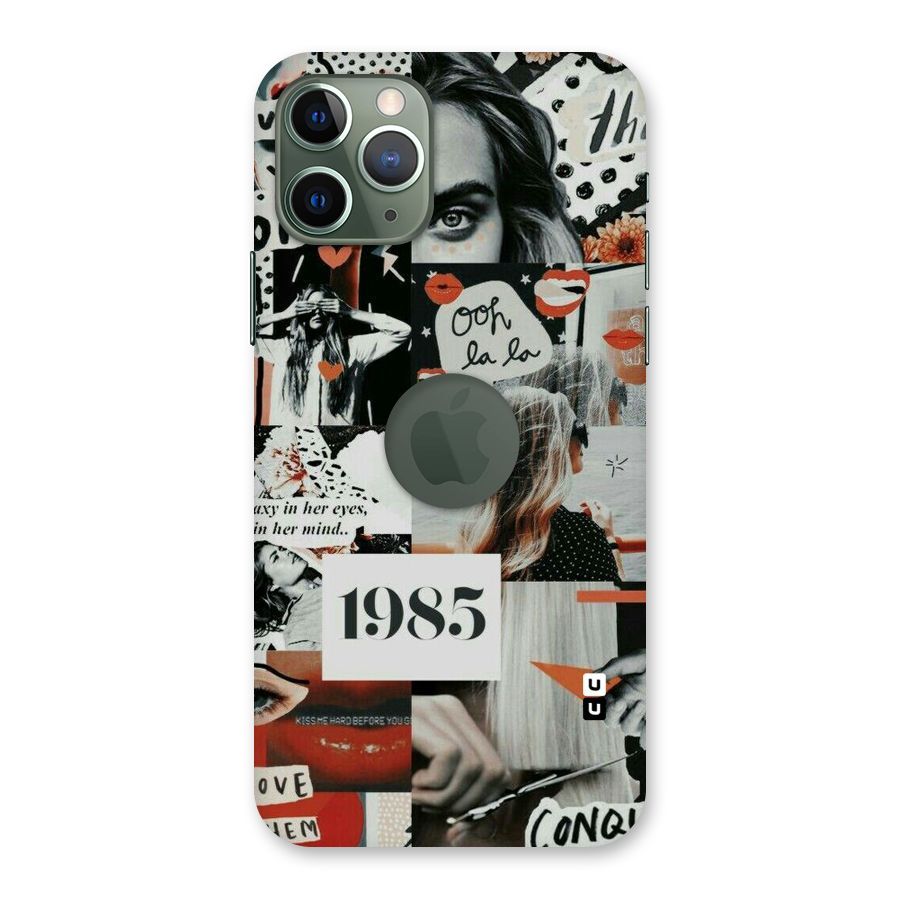 Retro Pattern Back Case for iPhone 11 Pro Logo  Cut