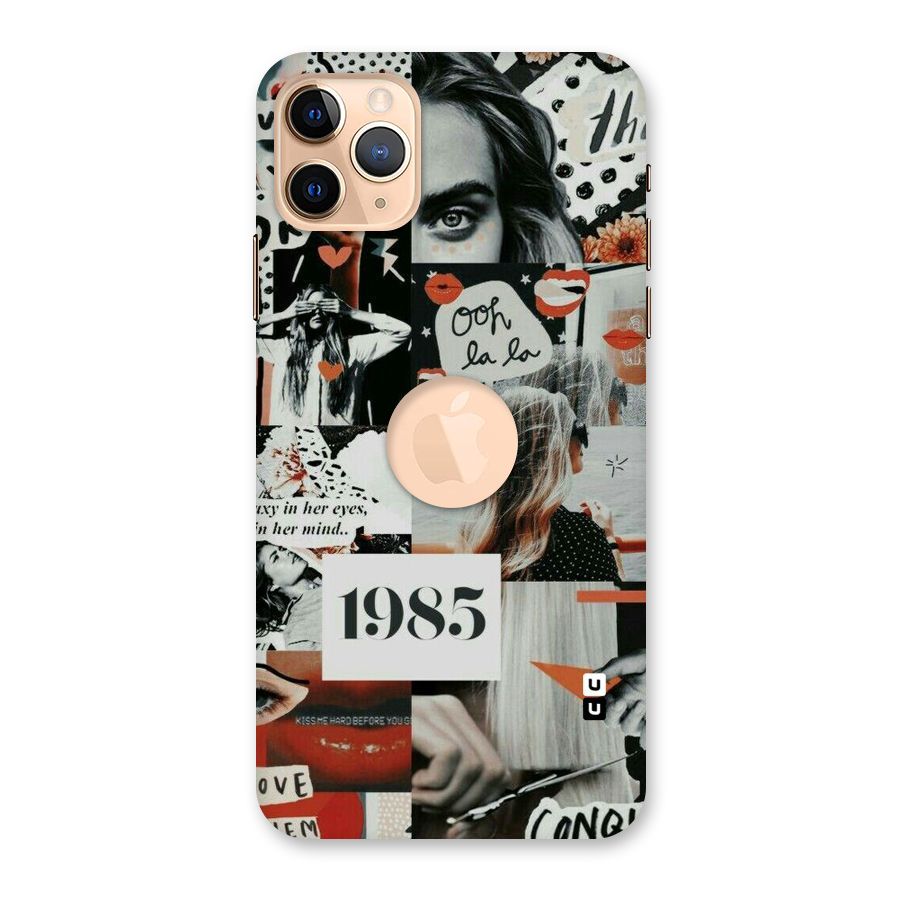 Retro Pattern Back Case for iPhone 11 Pro Max Logo Cut