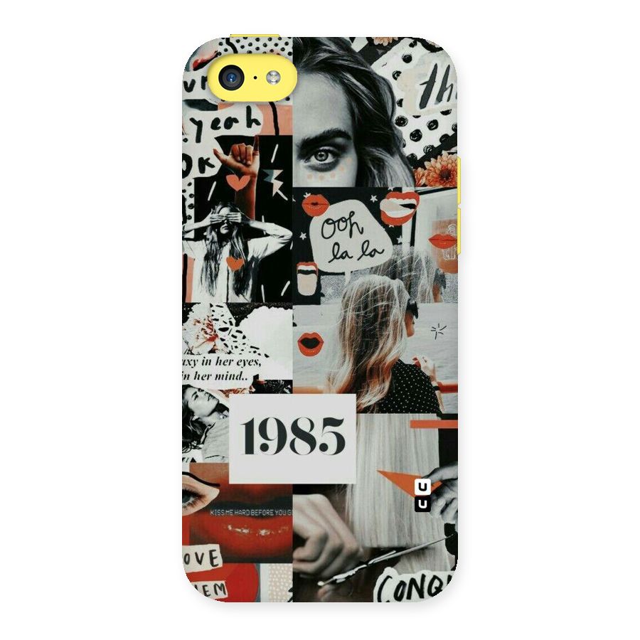 Retro Pattern Back Case for iPhone 5C