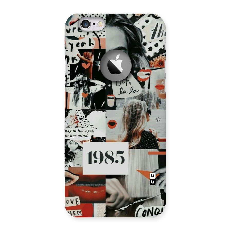 Retro Pattern Back Case for iPhone 6 Logo Cut