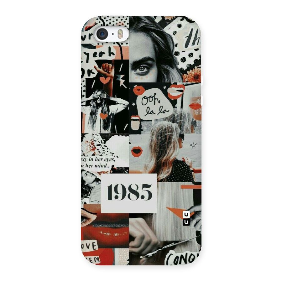 Retro Pattern Back Case for iPhone SE
