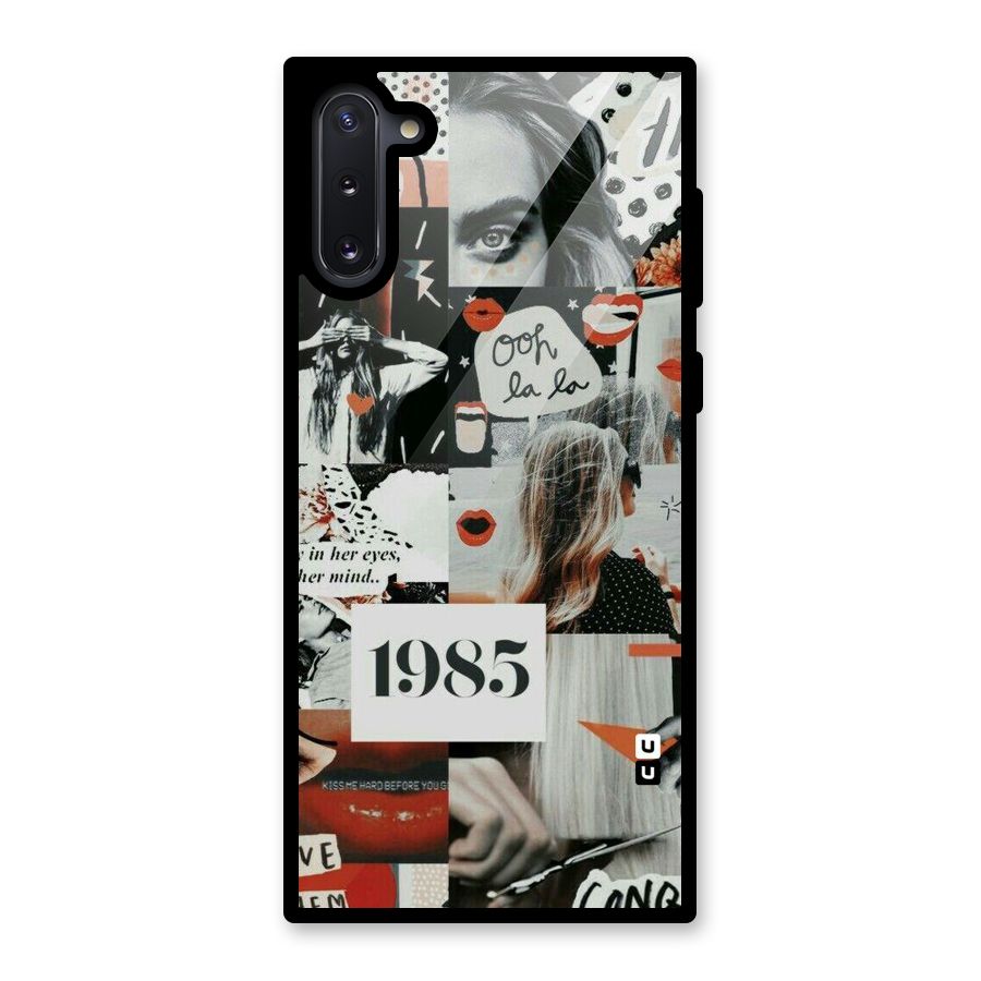Retro Pattern Glass Back Case for Galaxy Note 10
