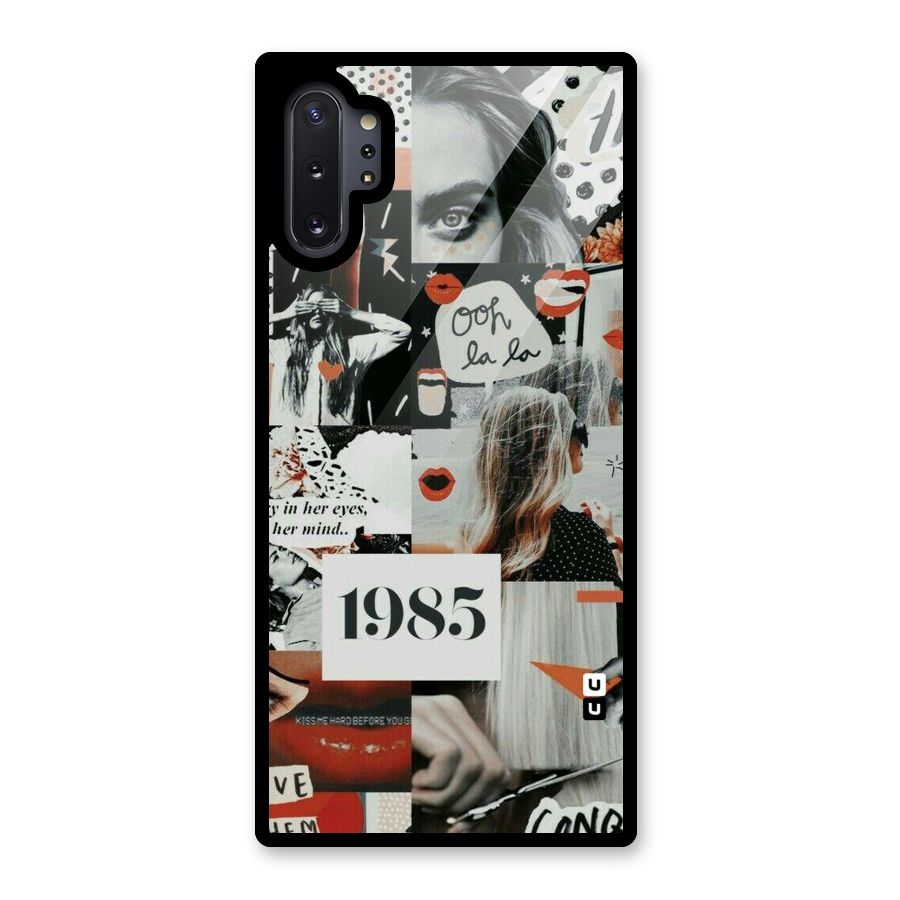 Retro Pattern Glass Back Case for Galaxy Note 10 Plus