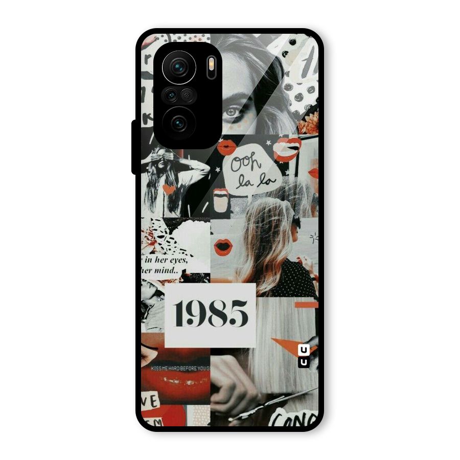 Retro Pattern Glass Back Case for Mi 11X Pro