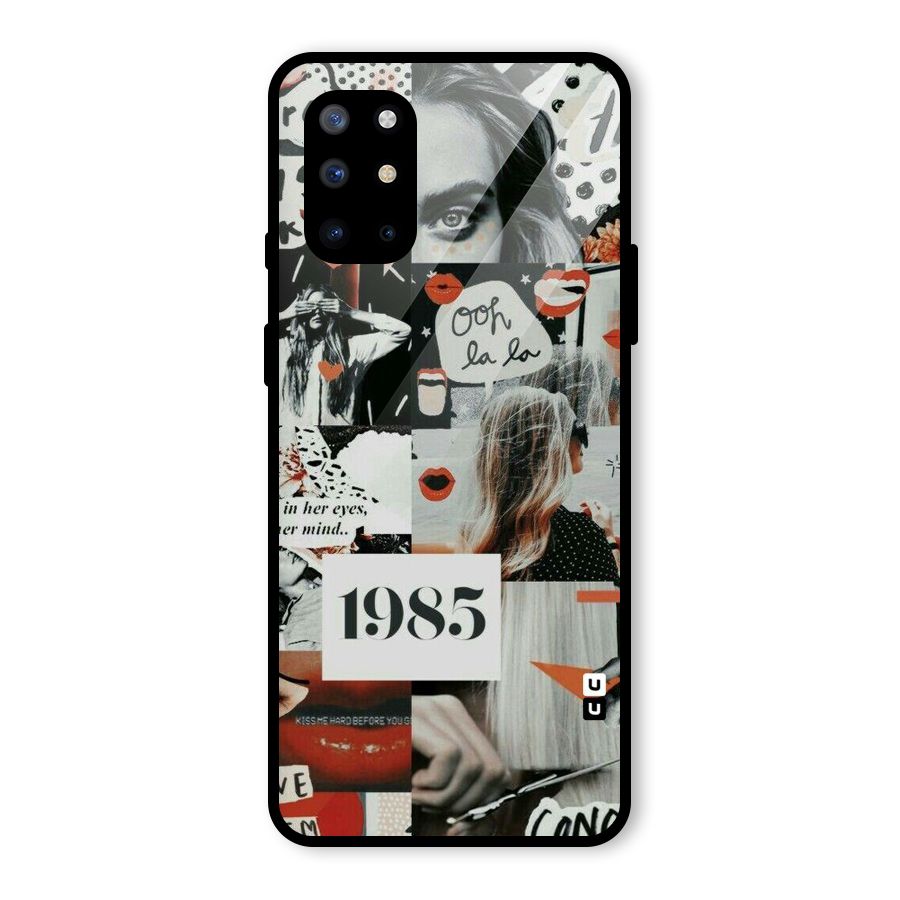 Retro Pattern Glass Back Case for OnePlus 8T