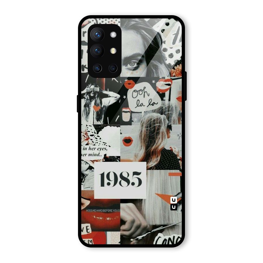 Retro Pattern Glass Back Case for OnePlus 9R