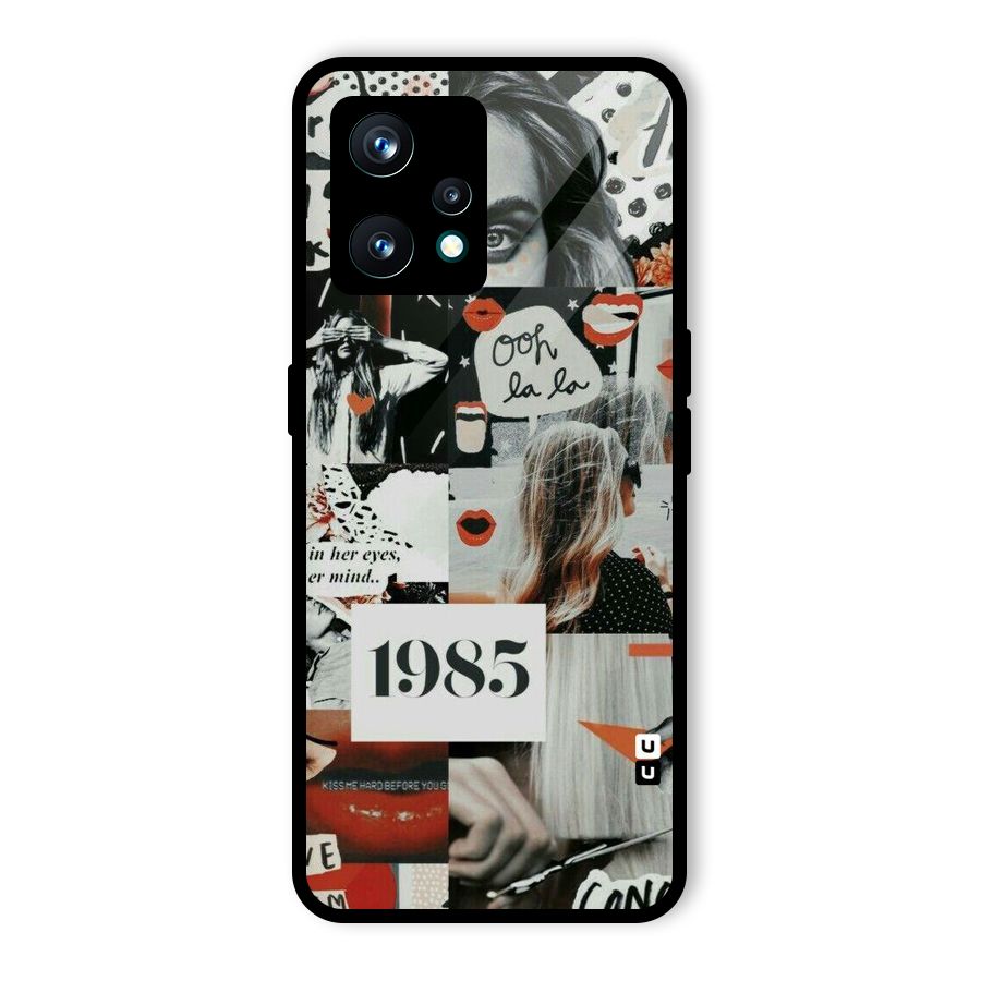 Retro Pattern Glass Back Case for Realme 9 Pro Plus 5G