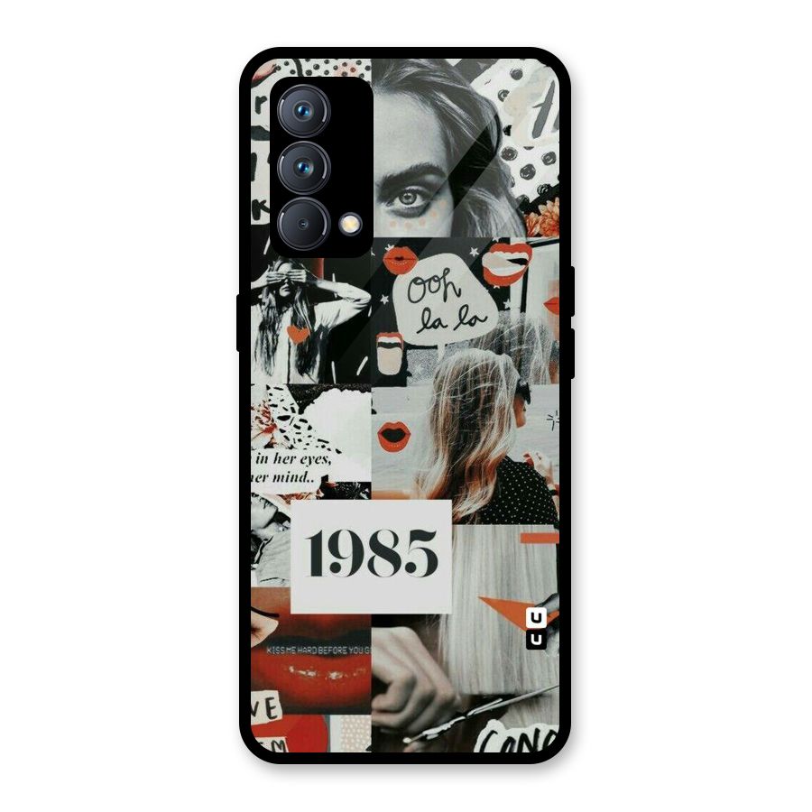 Retro Pattern Glass Back Case for Realme GT Master Edition