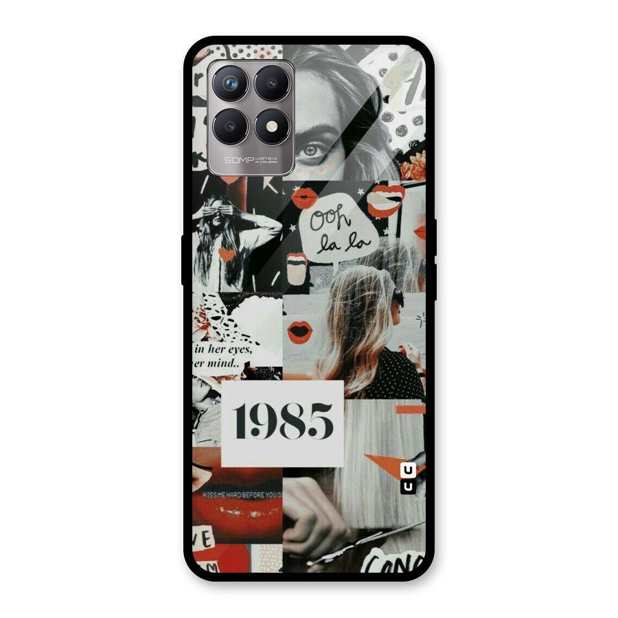 Retro Pattern Glass Back Case for Realme Narzo 50
