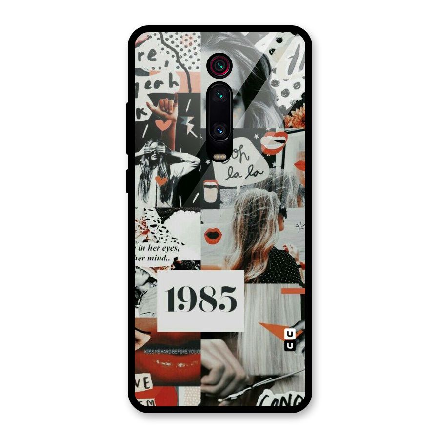 Retro Pattern Glass Back Case for Redmi K20