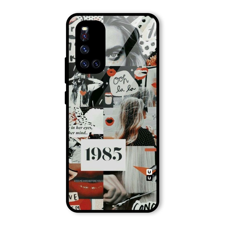 Retro Pattern Glass Back Case for Vivo V19