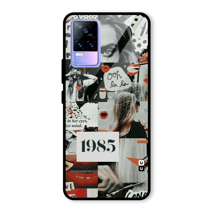 Retro Pattern Glass Back Case for Vivo Y73