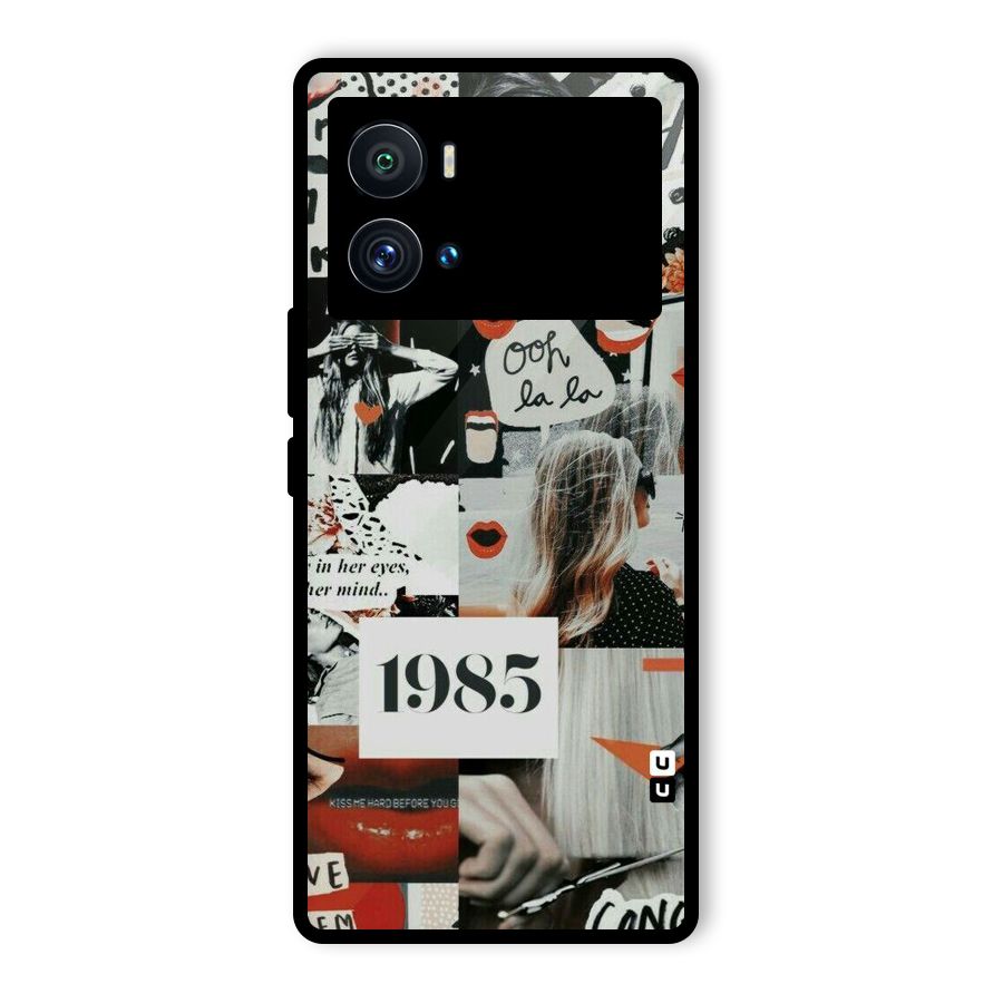 Retro Pattern Glass Back Case for Vivo iQOO 9 Pro