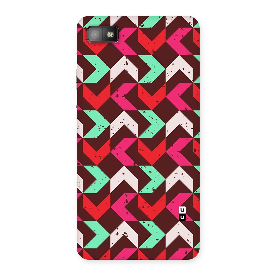 Retro Red Pink Pattern Back Case for Blackberry Z10