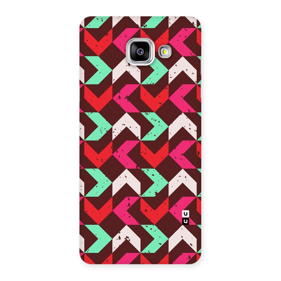 Retro Red Pink Pattern Back Case for Galaxy A5 2016