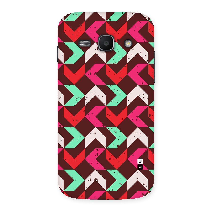 Retro Red Pink Pattern Back Case for Galaxy Ace 3