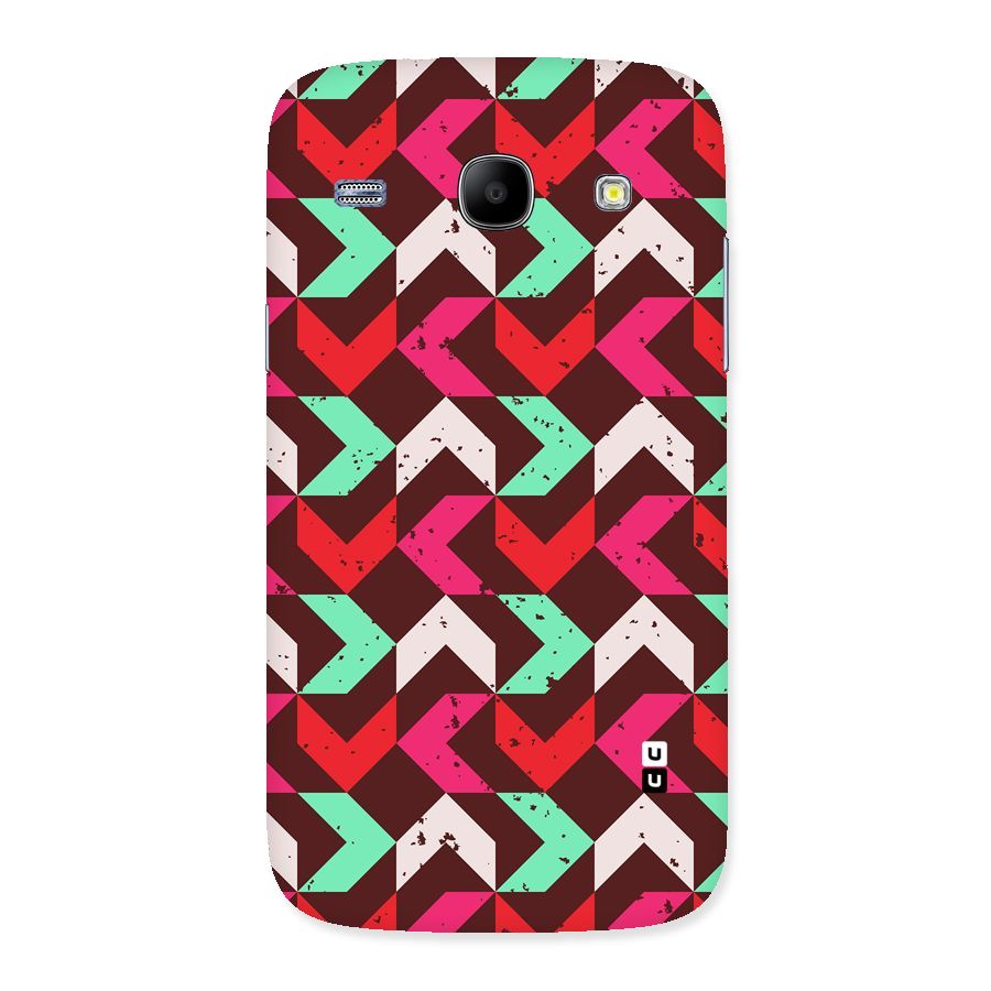 Retro Red Pink Pattern Back Case for Galaxy Core
