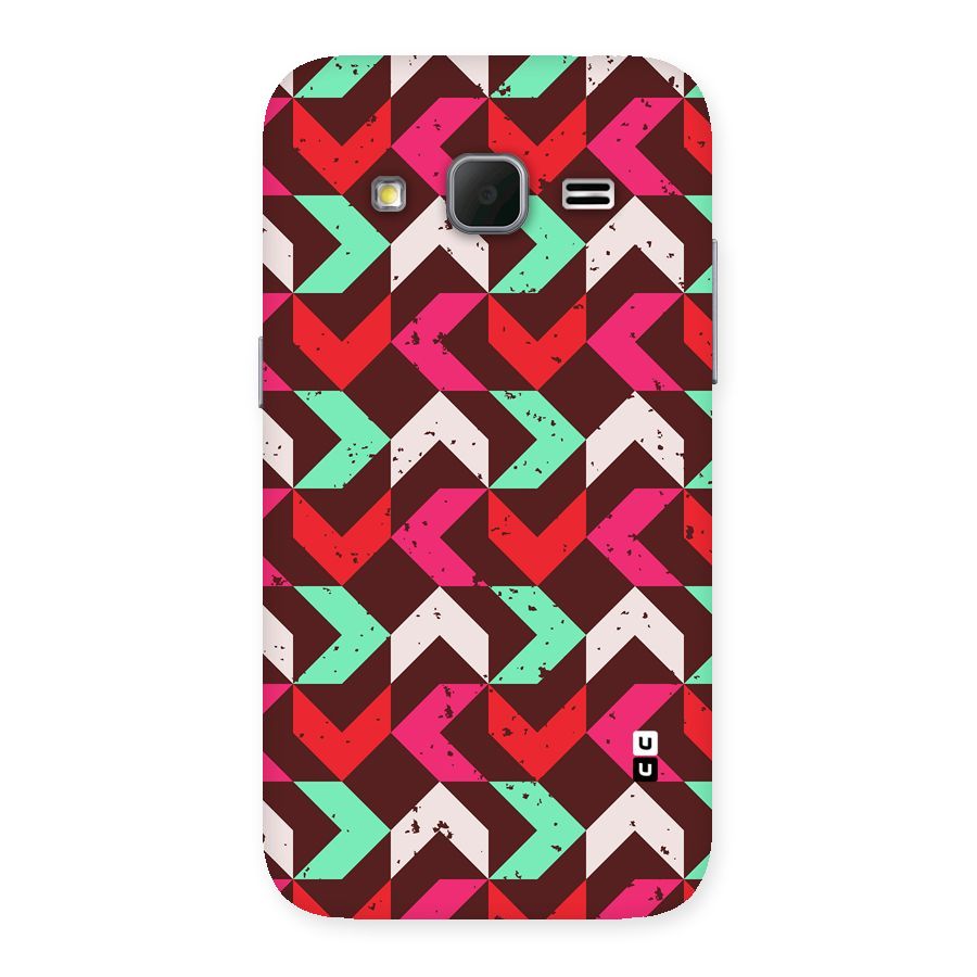 Retro Red Pink Pattern Back Case for Galaxy Core Prime