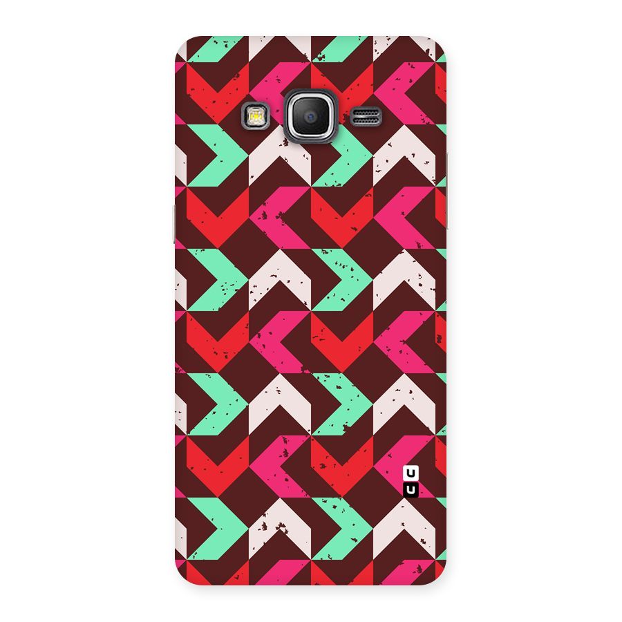 Retro Red Pink Pattern Back Case for Galaxy Grand Prime