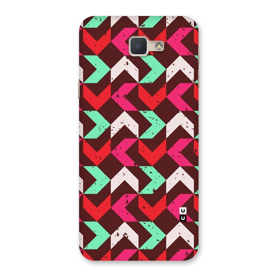 Retro Red Pink Pattern Back Case for Galaxy J5 Prime
